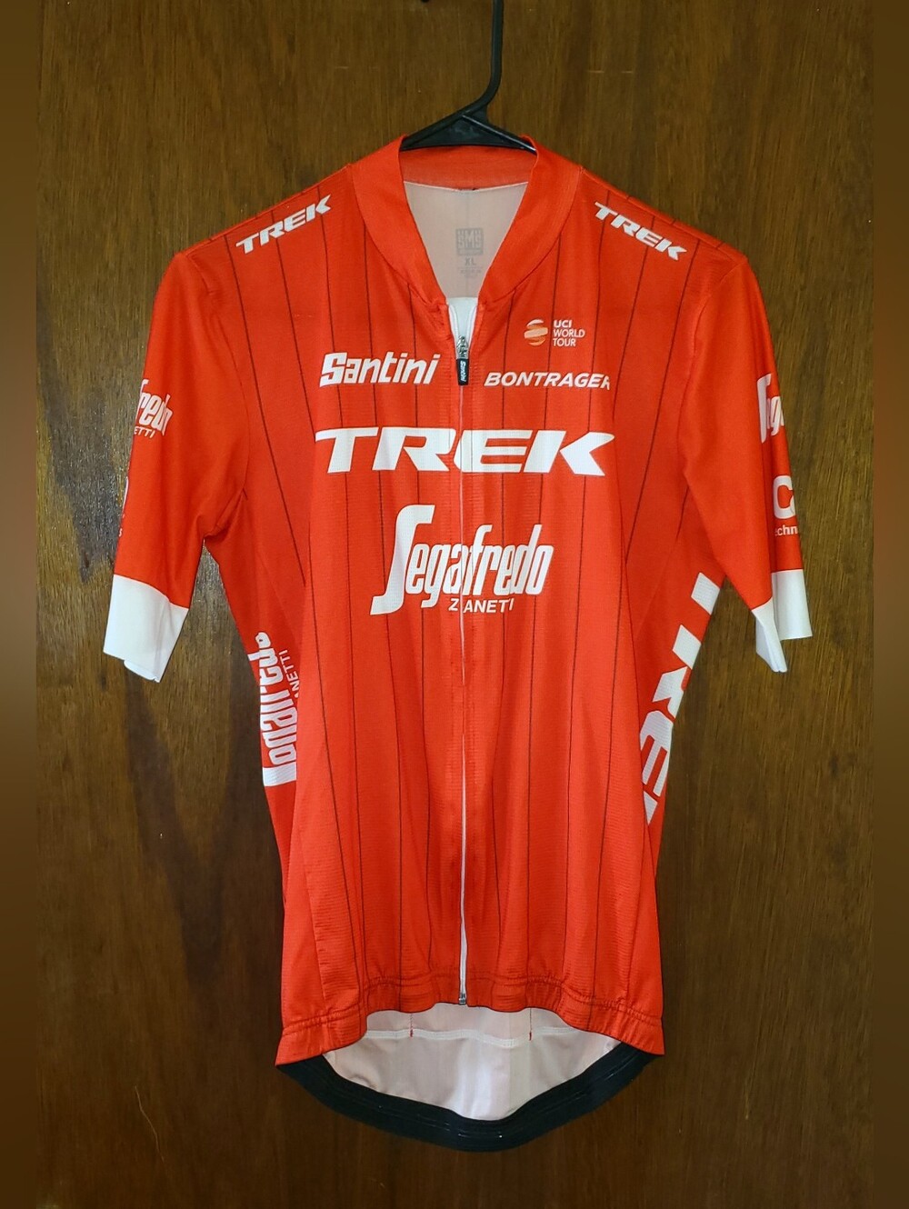 Santini Trek Segafredo Red Cycling Jersey Sz Xl